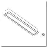 Series 352 - 6" Wide Flanged Troffer.