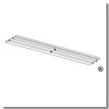 Series R220 - 1x2, 1x3, 1x4, 1x6 and 1x8 Recessed Open Fixture.