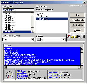 Screen Shot of Enhanced Get File Dialog Box. Screen Shot of Enhanced Get File Dialog Box.